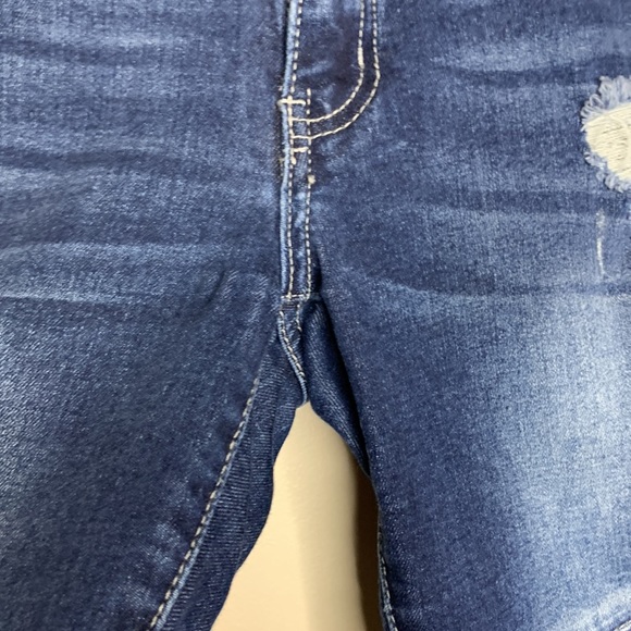 KanCan | Dark Denim Skinny Moto Jeans | Fitted Punk Rocker Jeana | Size 25 - Picture 4 of 11